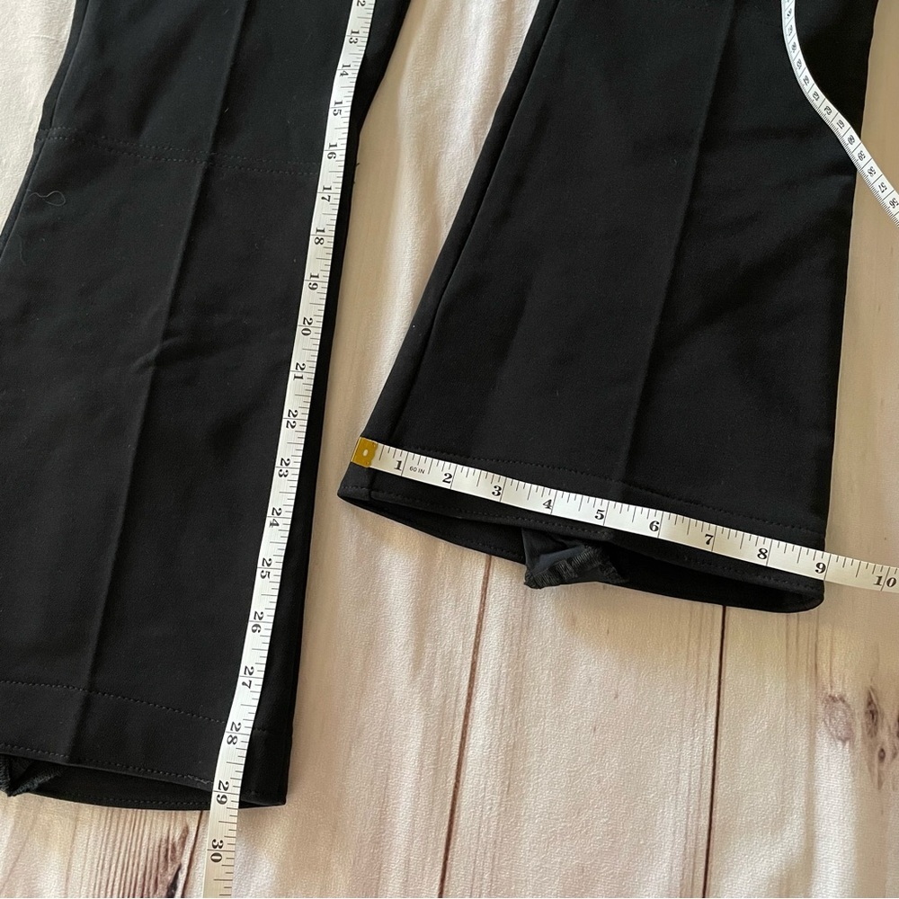 Vintage Flare Ski Snow Pants Womens 8 Black Made in USA Nylon Wool blend Stirrup - Picture 15 of 15